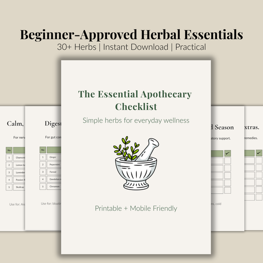 The Essential Apothecary Checklist